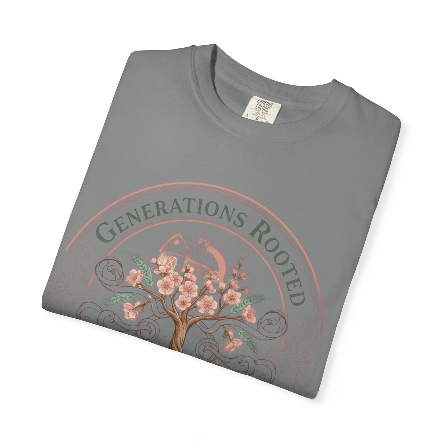 Roots & Renewal Tree T-Shirt — "Generations Rooted, Grace Renewed"