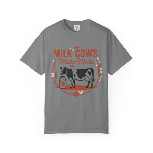 Milk Cows Make Moves T-Shirt — Farm Vintage Cow Graphic Tee