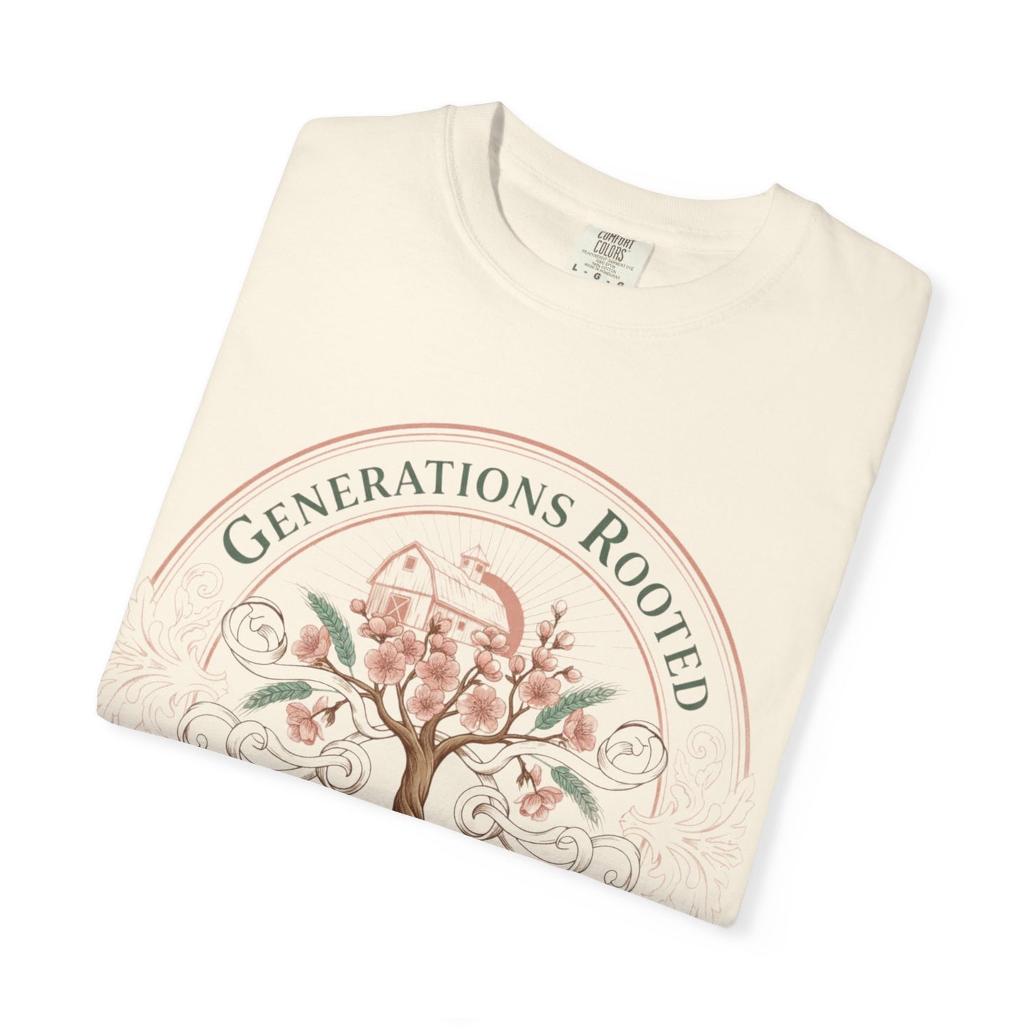 Roots & Renewal Tree T-Shirt — "Generations Rooted, Grace Renewed"